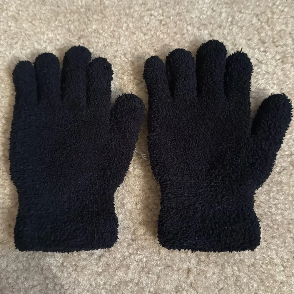 GIRLS - Black Mittens